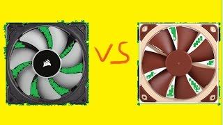 Corsair ML120 VS Noctua NF-F12. Кто же лучше?