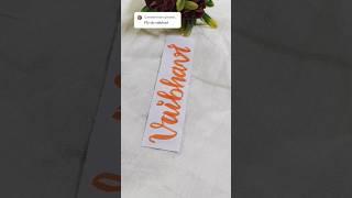 Vaibhavi Name Calligraphy #ashortaday #calligraphy #vaibhavi #smalltowngirl #namecalligraphy #shorts