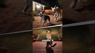 Labrador saves small dog from coyote #herodog