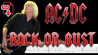 AC/DC - Rock or Bust (Bass Tabs | Notation) @ChamisBass #chamisbass #acdcbass #cliffwilliams