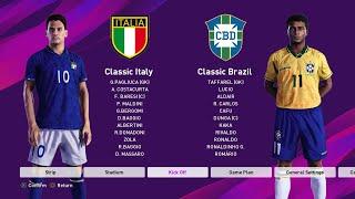 classic Italy vs classic Brazil pes 2020 (PS4)