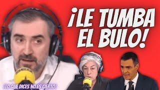 Ignacio Escolar le “TUMBA el BULO” sobre Pedro Sánchez a una TERTULIANA PALMERA del PP