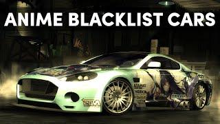 NFS Most Wanted - Anime Blacklist Cars