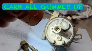 CLEANING A SNOWBLOWER CARBURETOR   Only Runs While Choked