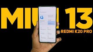 MIUI 13 Android 11 22.3.3 China Weekly PORT ROM For Redmi K20 Pro -Quite Impressive 