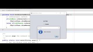 Java Radio Button in NetBeans