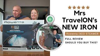 Was This Worth It? | Unboxing & Trying the Rowenta IXEO Iron & Setamer | Mrs TravelOn Reacts To Gift