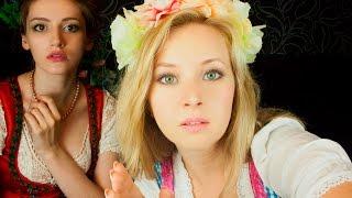 ASMR Sweet care from two cute girls^^: medical help after Oktoberfest ^^