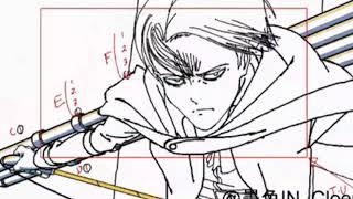 Attack On Titan Season Episode 14 - LEVI VS BEAST TITAN KEY ANIMATION [MAPPA's SHOWCASE PREVIEW]