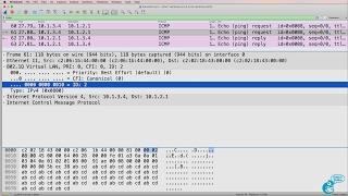 GNS3 switching setup and options Part 6: Etherswitch, Wireshark, 802.1Q, InterVLAN routing