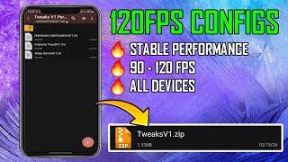 120 FPS + Configs File Max FPS No-Root 100% Working  All Devices