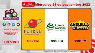 LEIDSA y Lotería Nacional en Vivo │ Miércoles 28 de septiembre 2022 - 8:55 PM