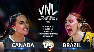 Canada vs Brazil | Women's VNL 2025