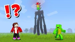 JJ and Mikey VS TRAFFIC LIGHT HEAD CHALLENGE in Minecraft / Maizen Minecraft