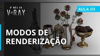 Vray 3.6 para SketchUp - Aula 03/30:  Modos de Renderização