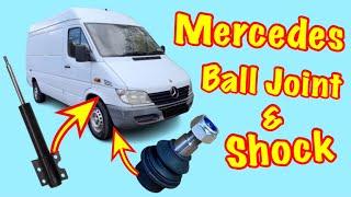 Mercedes Sprinter Ball Joint & Shock Absorber ( How To Remove & Replace )