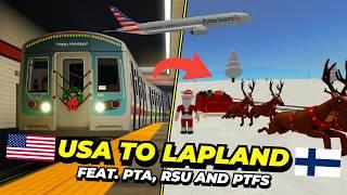  We travelled from the USA to LAPLAND in Roblox!