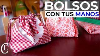 Convierte 2 cuadrados de tela en un HERMOSO BOLSO para ti, o tus regalos/Aprende, vende y emprende