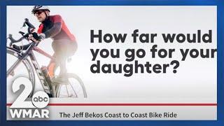 Father bikes across the country to raise money and awareness