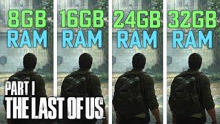 The Last Of Us Part I 8GB vs. 16GB vs 24GB vs 32GB | FPS + Loading Times