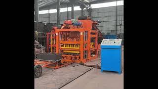 simple automatic concrete hollow block making machine QTJ4-25 cement brick maker machine paver brick