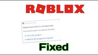 how to fix roblox game client not responding