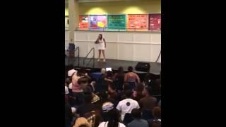 Kayla Raparelli wins Rowan university talent show