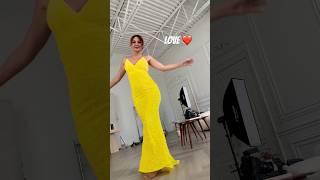 Bright Yellow  Dress at a Toronto photo shoot | Marina Valmont