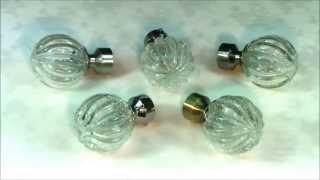 GLASS CURTAIN POLE FINIALS - YOUTUBE