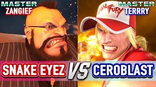 SF6  SNAKE EYEZ (Zangief / Akuma) vs CEROBLAST (Terry)  Street Fighter 6 High Level Gameplay