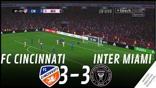 CINCINNATI vs INTER MIAMI [3-3] HIGHLIGHTS & PENALTIES • Simulación & Recreación de Video Juego