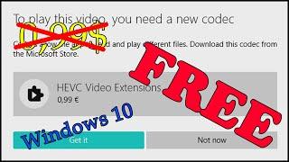 Windows 10 ERROR HEVC H.265 Codec Fix