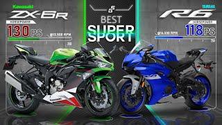 Yamaha YZF-R6 vs Kawasaki Ninja ZX-6R ┃ 600cc Supersport Comparison