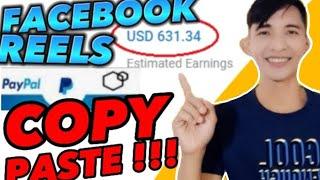 FACEBOOK REELS AFFILIATE MARKETING | PAANO KUMITA NG $100 MAG COPY PASTE LANG ! @BOB377  @BOB377