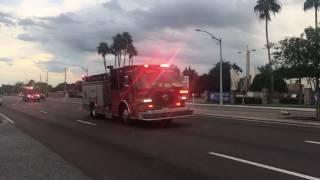 Orlando fl fire engine 11 & rescue 11 responding 10/01/16