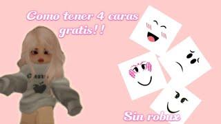 Cómo Obtener 4 caras gratis sin robux!!