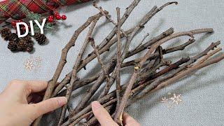 VERY Beautiful ! Christmas decoration idea with Tree branch - Genius recycling crafts - DIY hacks