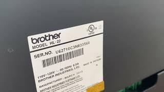 Brother HL-2230 Laser Printer / Low Count 1073 Only -Brother Drum+ Toner & Video