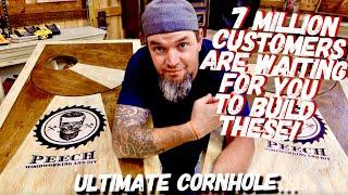 DIY Ultimate Rotating Cornhole Boards - Make Money Woodworking