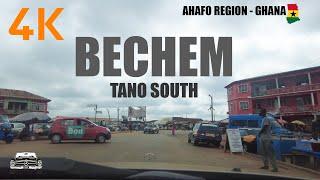 Bechem Drive in the Tano South Ahafo Region of Ghana 4K