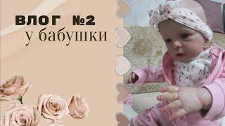 Влог №2 у бабушки с Василисой  // Влог с реборном у бабушки // Dashyko & reborn baby