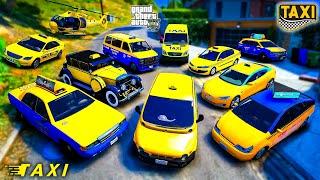 Stealing SECRET TAXI CARS in GTA 5!