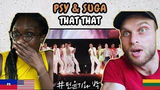 REACTION TO PSY & Suga of BTS - That That (Live at 2022 SUMMER SWAG) | FIRST TIME WATCHING