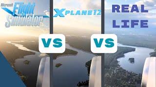 MSFS 2020 vs X-plane 12 vs Real Life. Landing in Berlin Brandenburg Airport