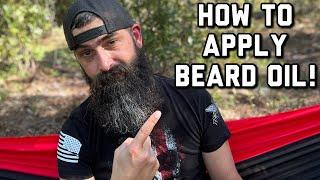 How To Apply Beard Oil. Beginners Guide.