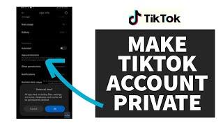 How To Make TikTok Account Private (2023)