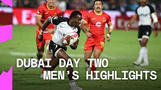 Spanish hope and Fijian flair in the desert | HSBC SVNS Dubai 2024 | Day Two Men's Highlights