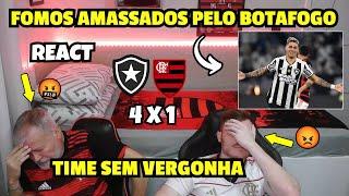 REACT - BOTAFOGO 4 X 1 FLAMENGO - FOMOS AMASSADOS PELO BOTAFOGO - BRASILEIRÃO 2024.