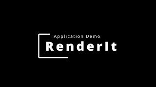 RenderIt Network Rendering Application Demo