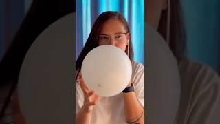 Blowing White Balloon ️ #asmr #blowing #balloon #viralshorts #shorts